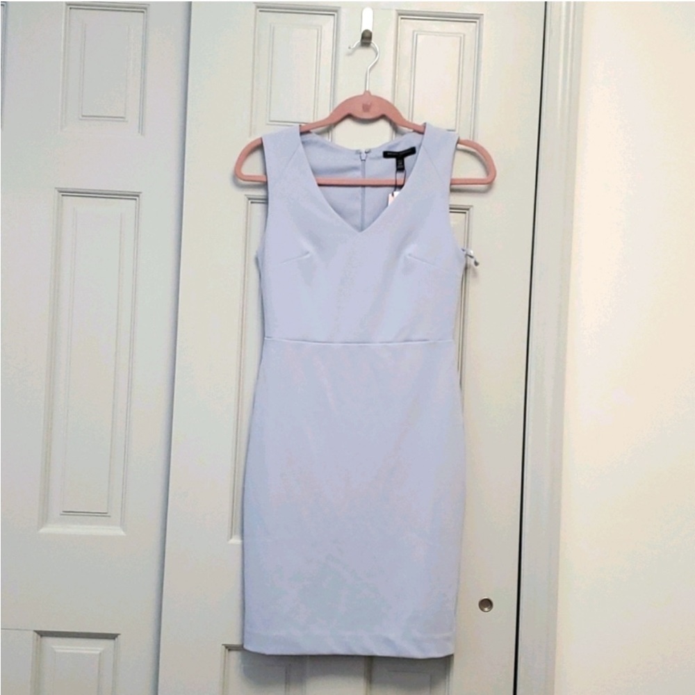 NWT 0P Periwinkle Light Blue Cocktail Sheath Dress